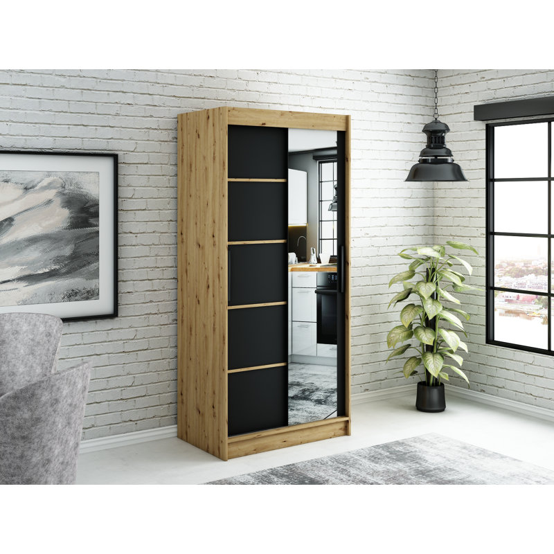 Lichtwardt Manufactured Wood Wardrobe, 200cm H x 100cm W x 62cm D