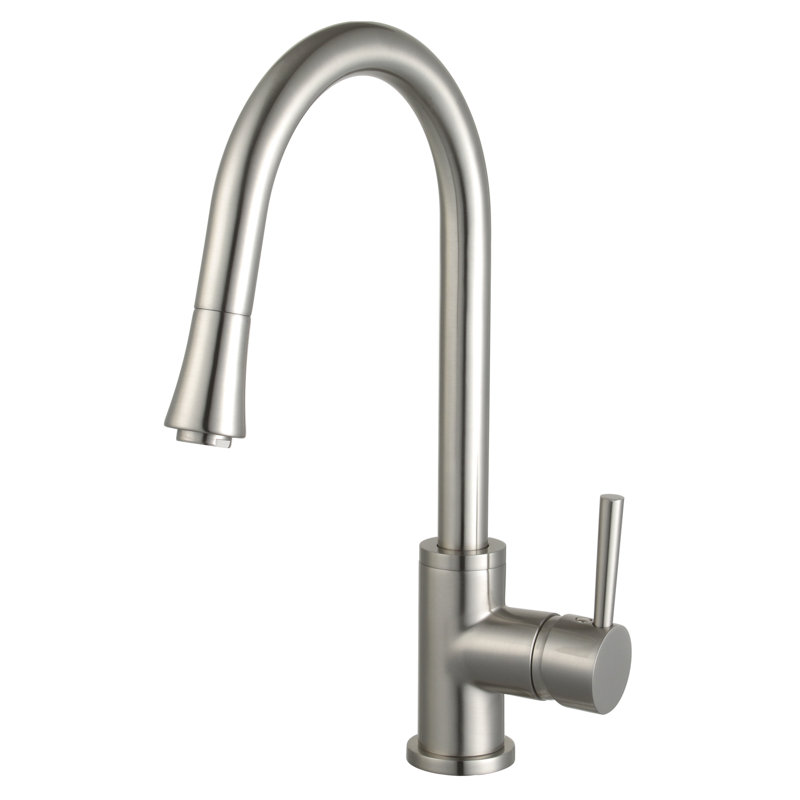 Eisen Home Mira Kitchen Faucet, Brushed Nickel