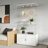 Double-Door Four-Layer Cabinet-Style Storage Cabinet,Display Cabinet,Wine Cabinet,File Cabinet,With Remote-Controlled Paipai Lights,Adjustable Feet, Can Be Placed In The Living Room,Color:White-106889261