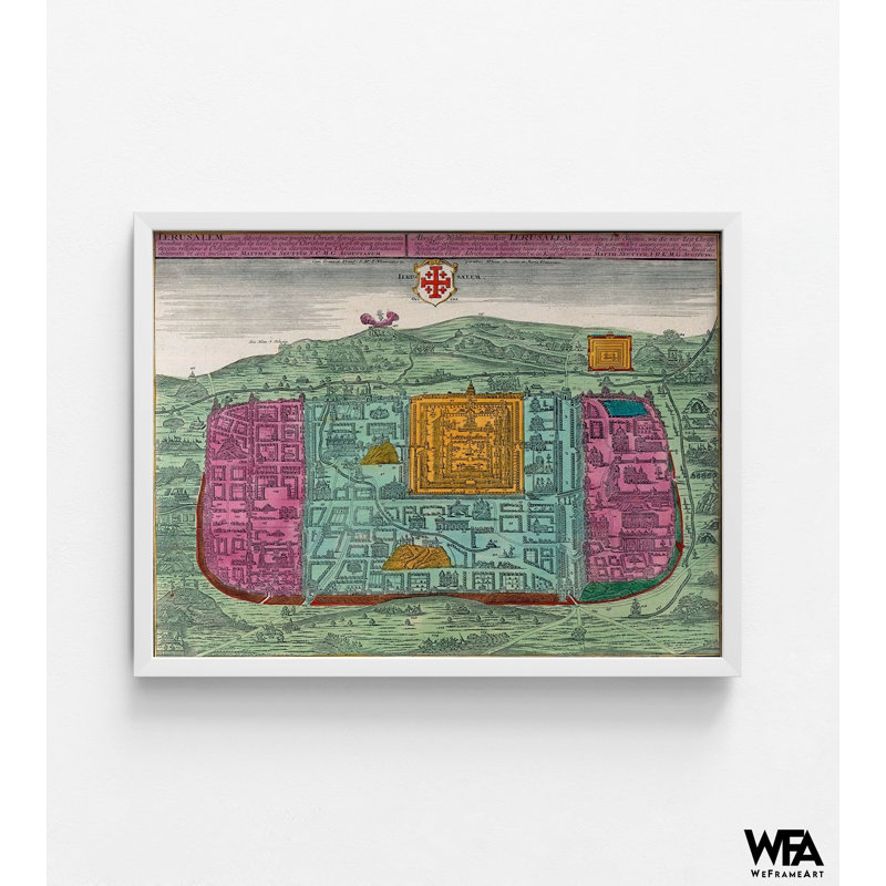 Reproduction d'une œuvre d'art religieuse, H 36 po x l 48 po, Reproduction encadrée sans passe-partout, Blanc
