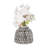 Modern Ceramic and Stoneware Vase with Embossed Geometric Pattern for Sleek Decorative Accent Display-901951437-874152401