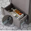 Mini meuble-lavabo simple 18 po avec plateau en céramique