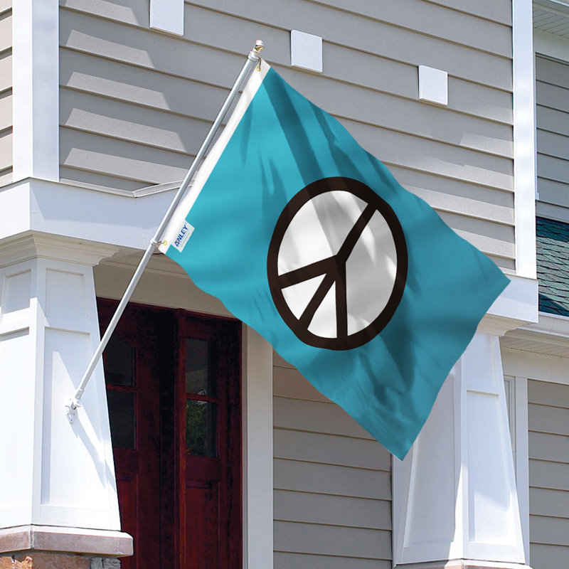 Drapeau de paix en polyester 3 x 5 pi