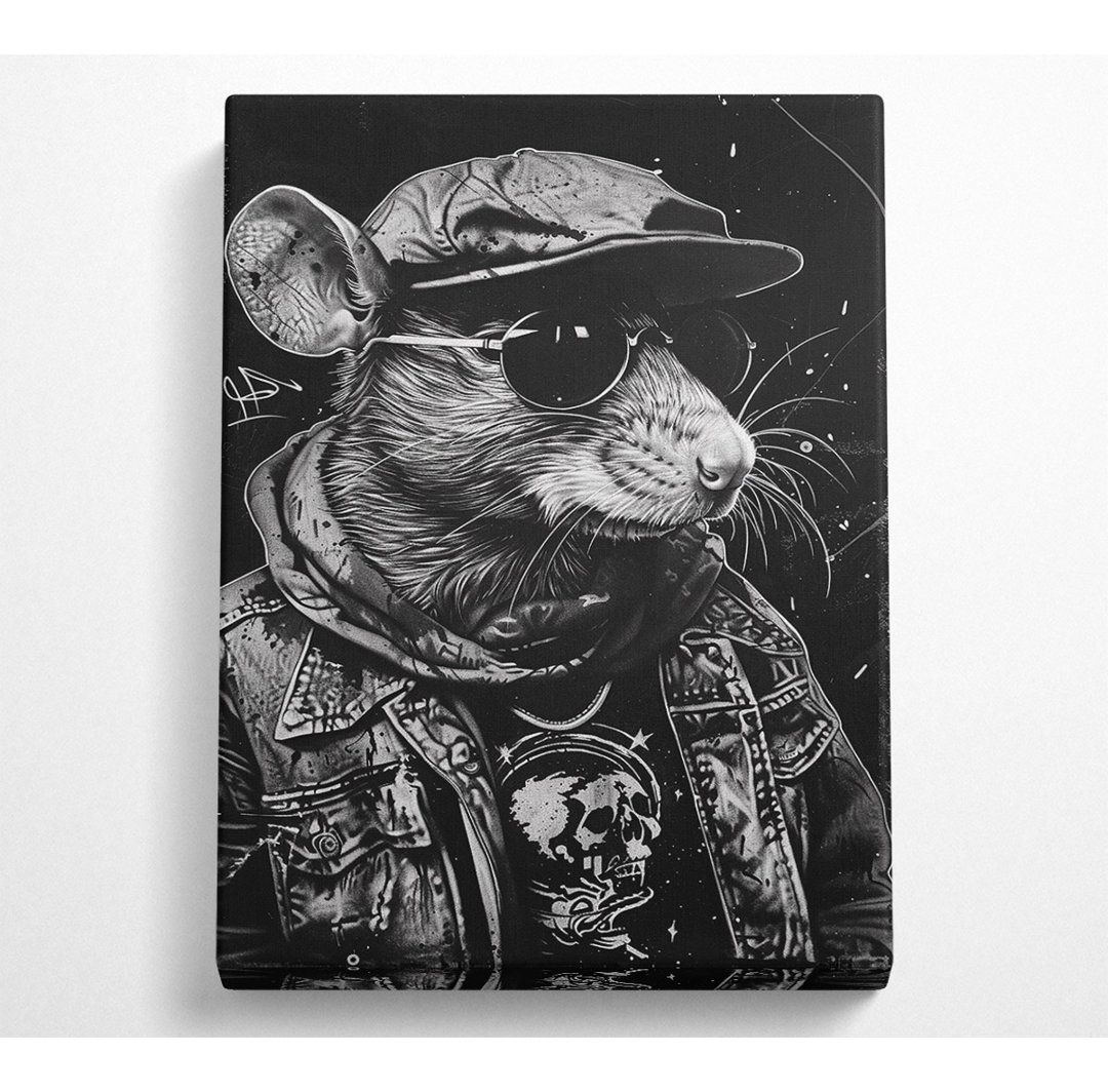 Be Cool Do Crime Rat - No Frame Kunstdrucke auf Leinwand