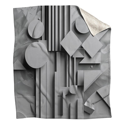 Geometric Shapes Composition Blankets