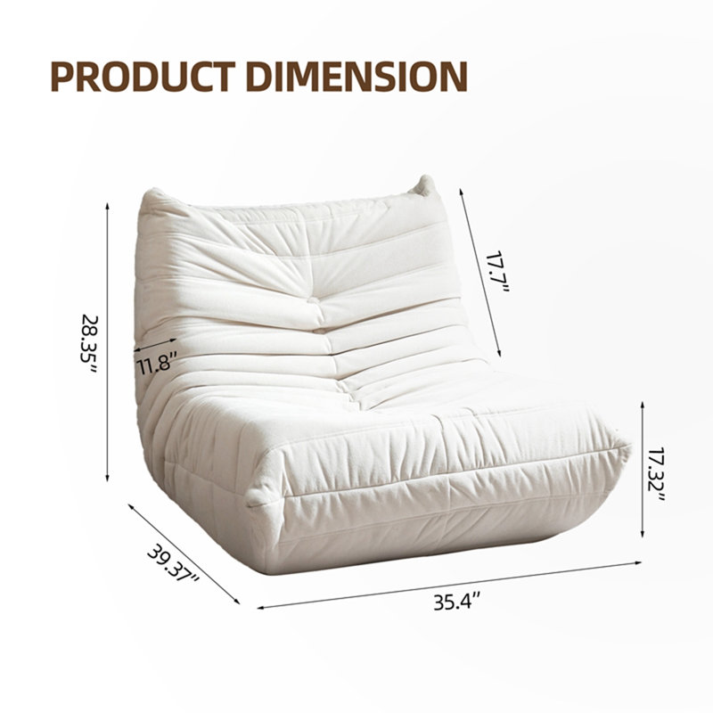 Lamprini 17.32'' H Upholstered Side Chair, Off White