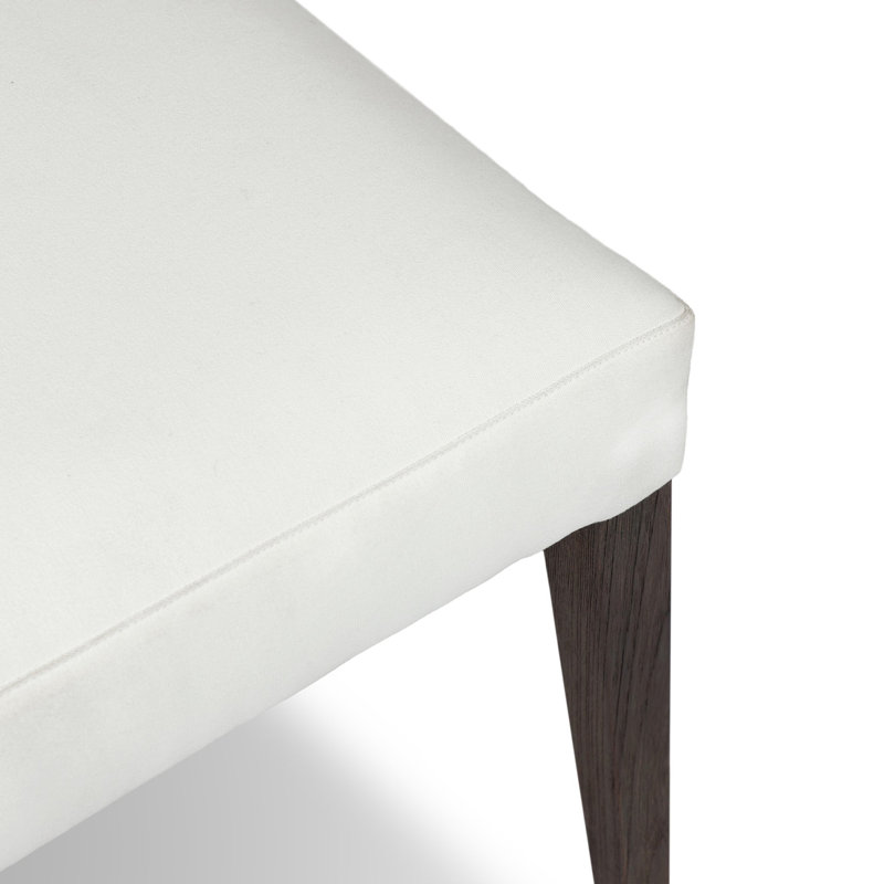 Ferris Outdoor Dining Chair-Arashi Graphite, Arashi Salt, Stained Saddle Brown