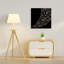 Arbre de Noël noir noir abstrait arbre minimaliste, impression d'art mural-1427352630