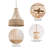 Boho 18" 4-Light Dimmable Beaded Empire Chandelier