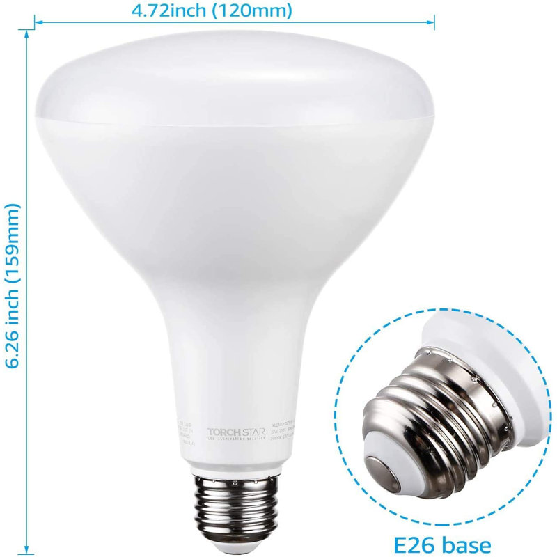 Ampoule à DEL 17 W à culot variable de 17 W à intensité variable 100 W, culot E26, blanc chaud 3000 K