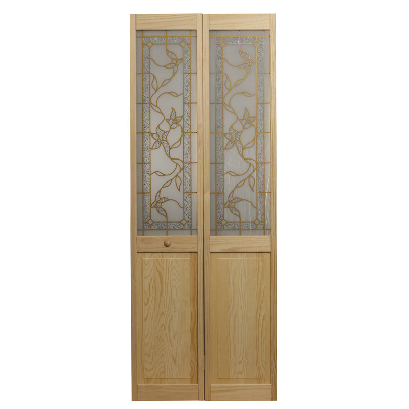 Porte pliante en bois et pin Tuscany, 32 po x 80,5 po