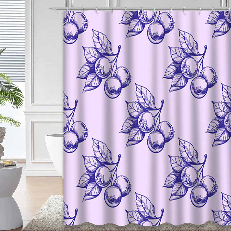 Rideau de douche avec 12 crochets, L 72 po x l 72 po