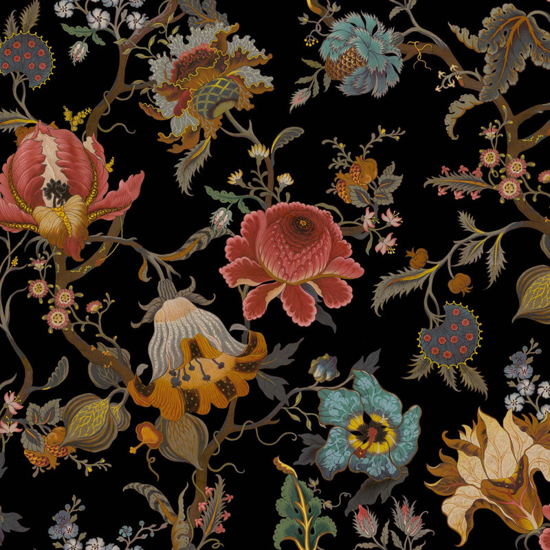 Artemis 9.84' L x 70.8" W Wallpaper Roll, Black
