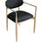 Eligah Vegan Leather Upholstered Dining Arm Chair-6766387-6766399