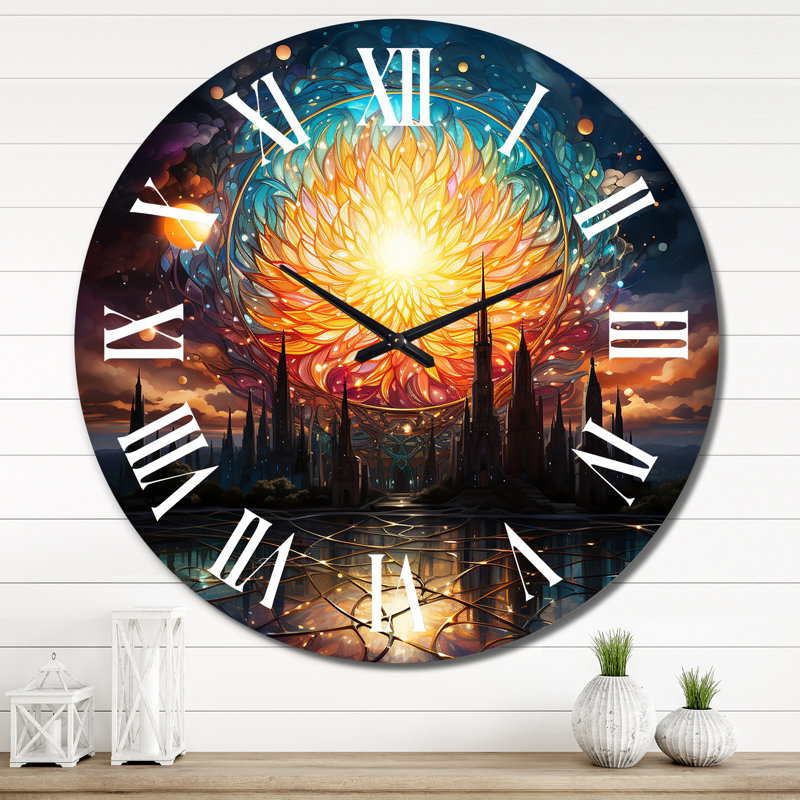Horloge murale City of Flowers, Très grand