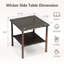 Table d'appoint de patio rectangulaire-588185437