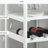 Rolling Kitchen Cart with 4-bottle Wine Rack-1412006485