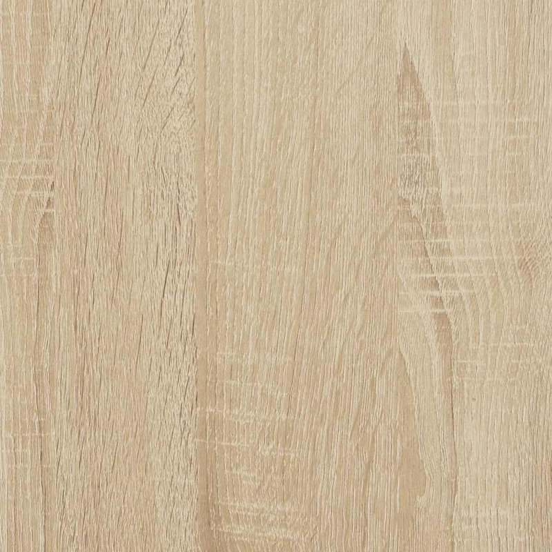 Bed Frame No Mattress Engineered Wood, 153 x 203cm, Sonoma Oak