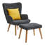 Nicolle Accent Chair with Footstool