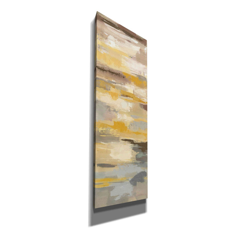 «Etsuko Earth Abstracts I» par Silvia Vassileva, H 36 po x l 12 po x P 1,5 po