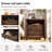 Arifah Transitional 28"W 2-Drawer Spindle-Style Solid Wood Columns End Table with Integrated Power Strip with USB Ports (Set of 2)-550859414