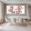 «Blush Pink Floral», reproduction d'art sur toile tendue sur toile (ensemble de 3)-118095999