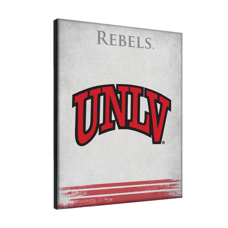 NCAA - Impression sur toile tendue, H 15 po x l 20 po x P 1 po, Runnin' Rebels de UNLV