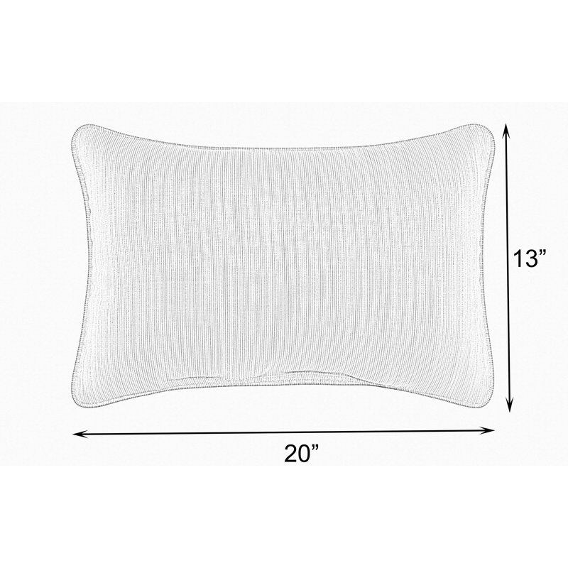 Housse et insert de coussin rectangulaire Stonebrook, 13 po x 20 po, Jaune tournesol