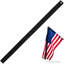 Banderole Flag Mourning (idéal pour un drapeau de 3 pi x 5 pi)