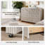 Commode cannelée 54 po à 6 tiroirs avec profil courbé épaissi 54 po-1397574446