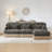Comfy Chenille Leopard Printing Sofa,Delicate Tassel Edge,Movable Ottomans,Modern Fashion Style-1286388830