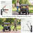 2-Seat Wagon Stroller, All-Terrain Foldable Stroller Wagon for Toddlers with Canopy, Snack Tray & Push/Pull Bar-116818977
