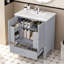 Meuble-lavabo 30 po avec lavabo style rétro-799934537