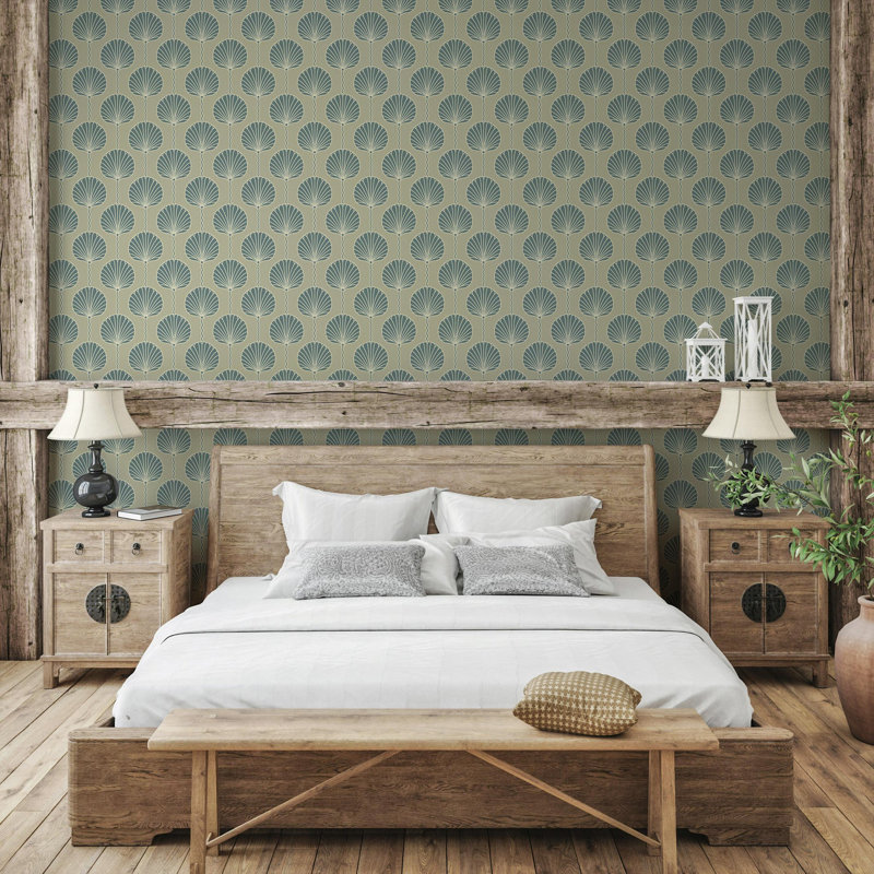 Papier peint Deco Lily - Brun clair