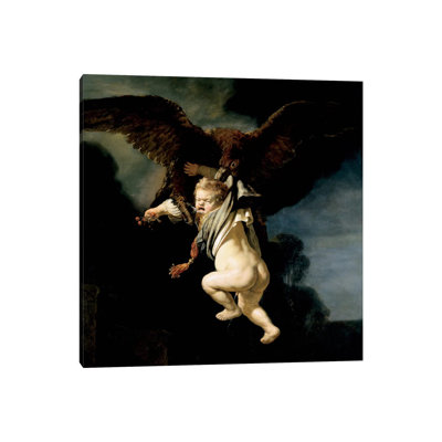 The Abduction of Ganymede by Rembrandt van Rijn - 1 Piece Wrapped Canvas Painting