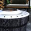 Foyer sans fumée de style 20 po, combustion du bois à faible fumée pour le plaisir de la cour arrière, patio, pique-nique, camping, avec tapis, foyer noir, 20 po, camping