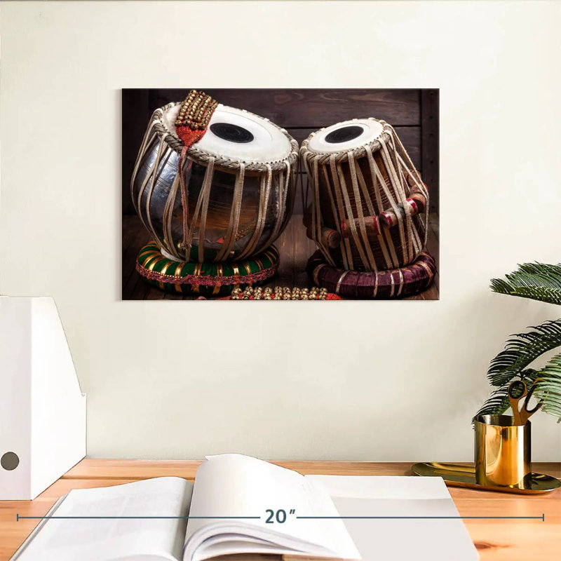 Abarca Tabla Drums And Bells, 8" H x 12" W