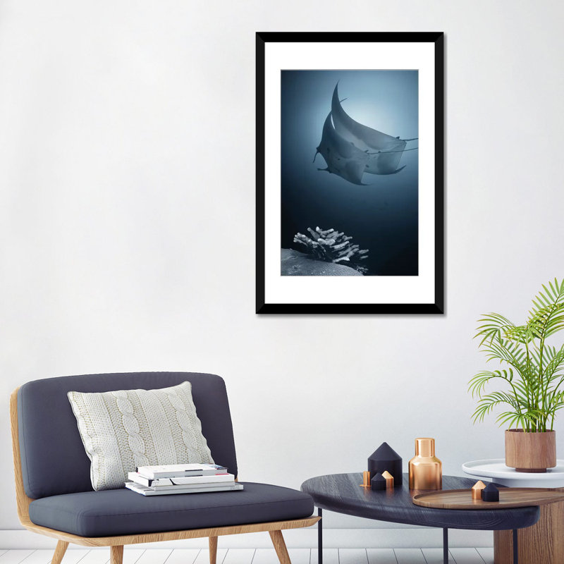 « sonata », impression sur toile, Papier d'art encadré noir, H 32 po x l 24 po x P 1 po, Blanc