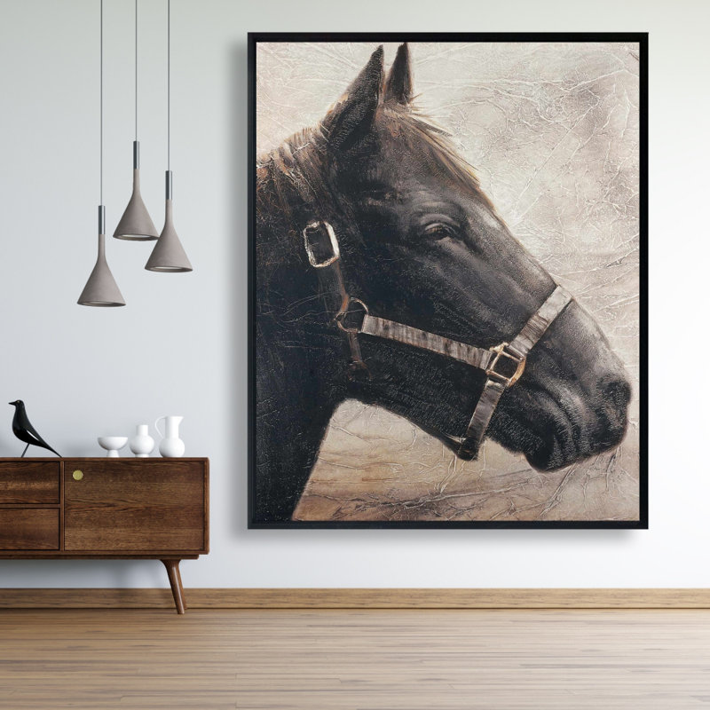 Gallopin le cheval brun, reproduction sur toile