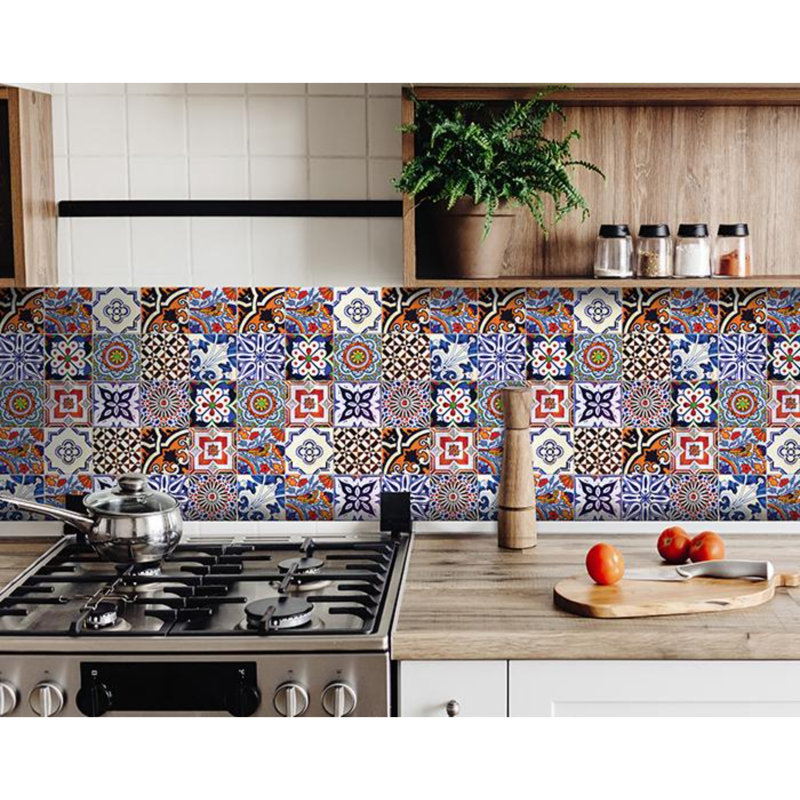 Adhésif décoratif à carreaux décoratifs