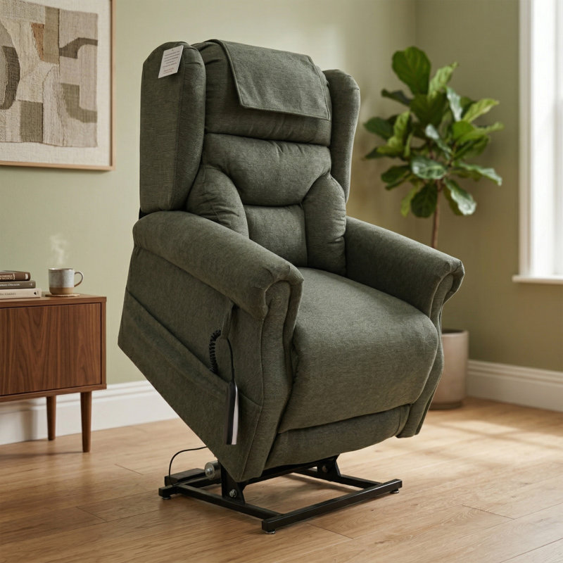 85cm Wide Lift Assist Standard Recliner, Green