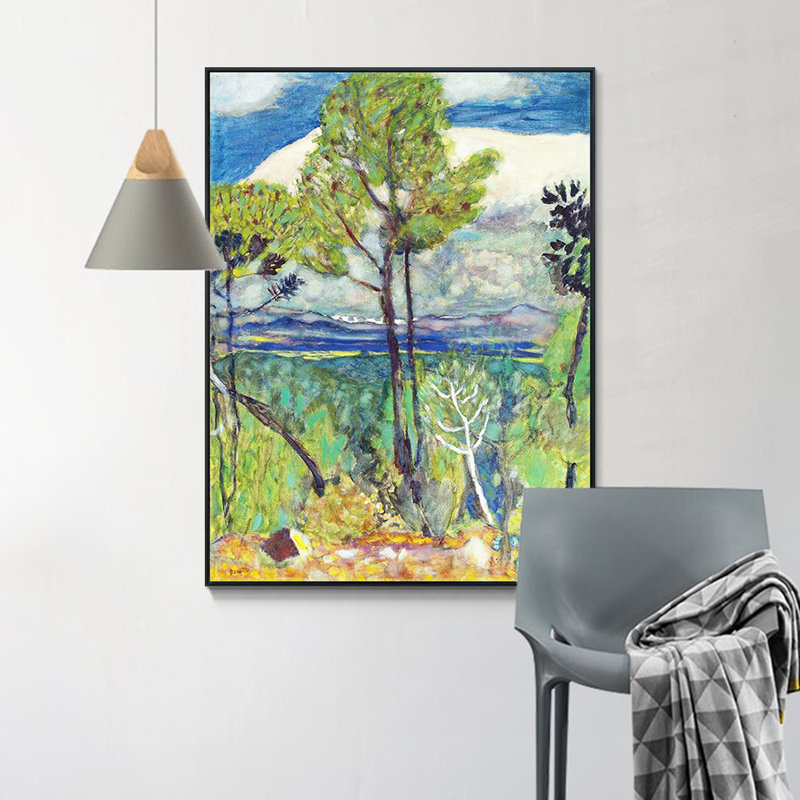 "Giclée sur toile" encadrée par Marc Chagall, art mural pour salon, décorations pour bureau à domicile, 24 po x 32 po
