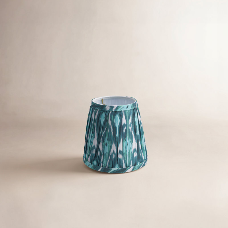 Abat-jour empire avec ajusteur de flamme, Bleu sarcelle/turquoise