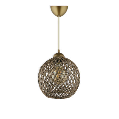 Luminaire suspendu simple avec capuchon en coton