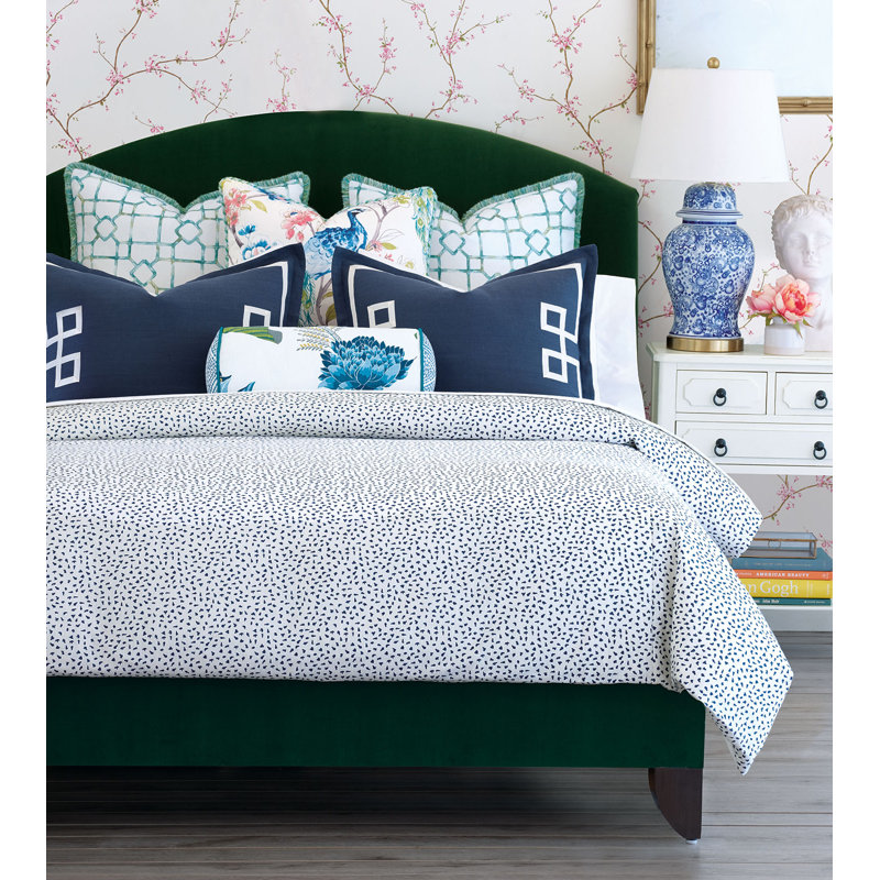 Ensemble de housse de couette en coton 2 pièces Caelynn, Housse de couette très grand super + 2 taies déc