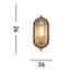 Corinna Polished 23.5cm H Outdoor Bulkhead