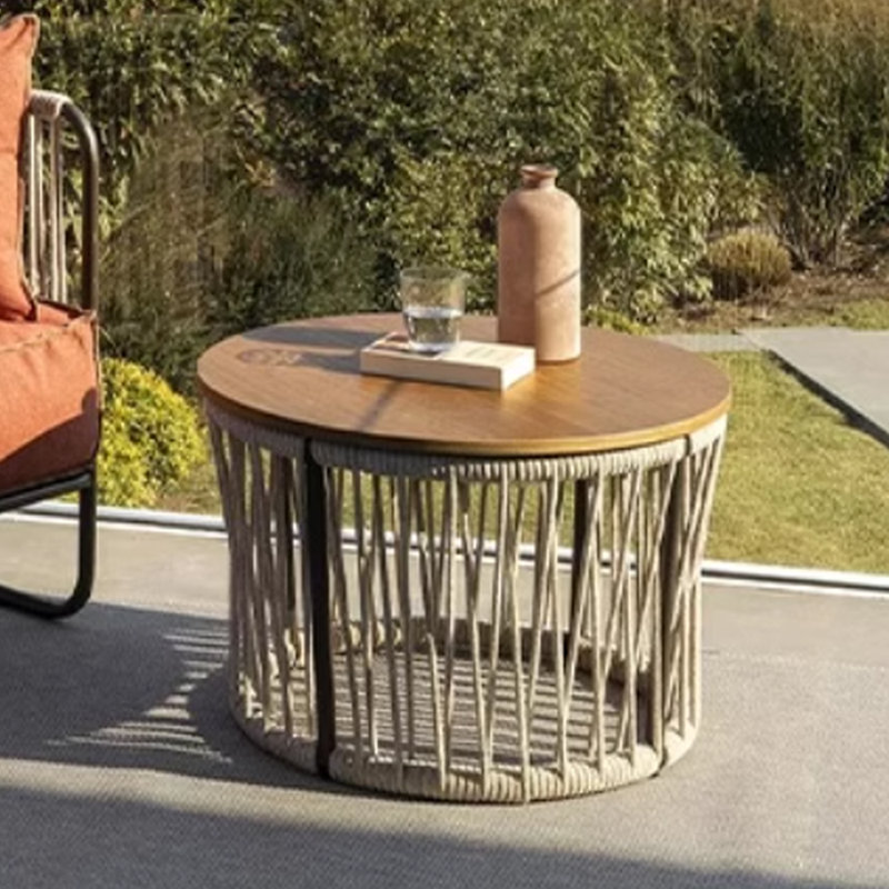 Table d'appoint ronde d'extérieur 27,55 po Breyona