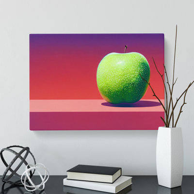 Single Apple Fruit Vol.3 - Wrapped Canvas