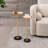 2 Pcs Adjustable Side Table Small Tea Round Side Table Marble Decorative Pedestal End Table
