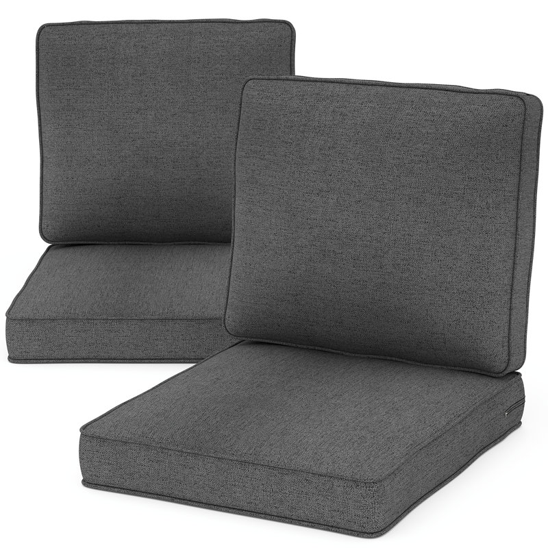 Outdoor 4'' Seat / Back Cushion, Gray